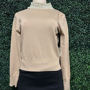 Pearled Turtle Neck Shirt